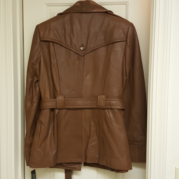 Brown Jones New York genuine leather jacket - Picture 7 of 8